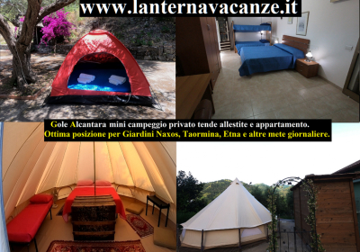 Campeggio Bungalow Gole Alcantara Mini Glamping Lanternavacanze